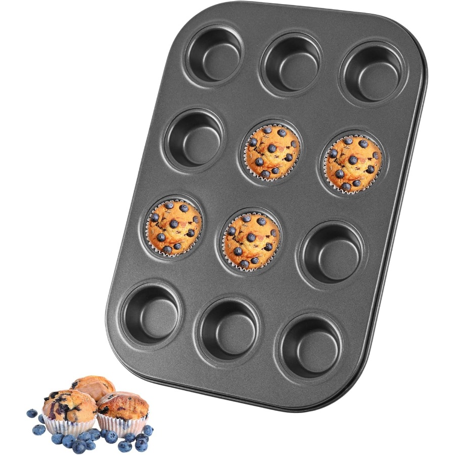 Muffin Tin Nonstick - Mini Muffin Pan Premium Small Cupcake