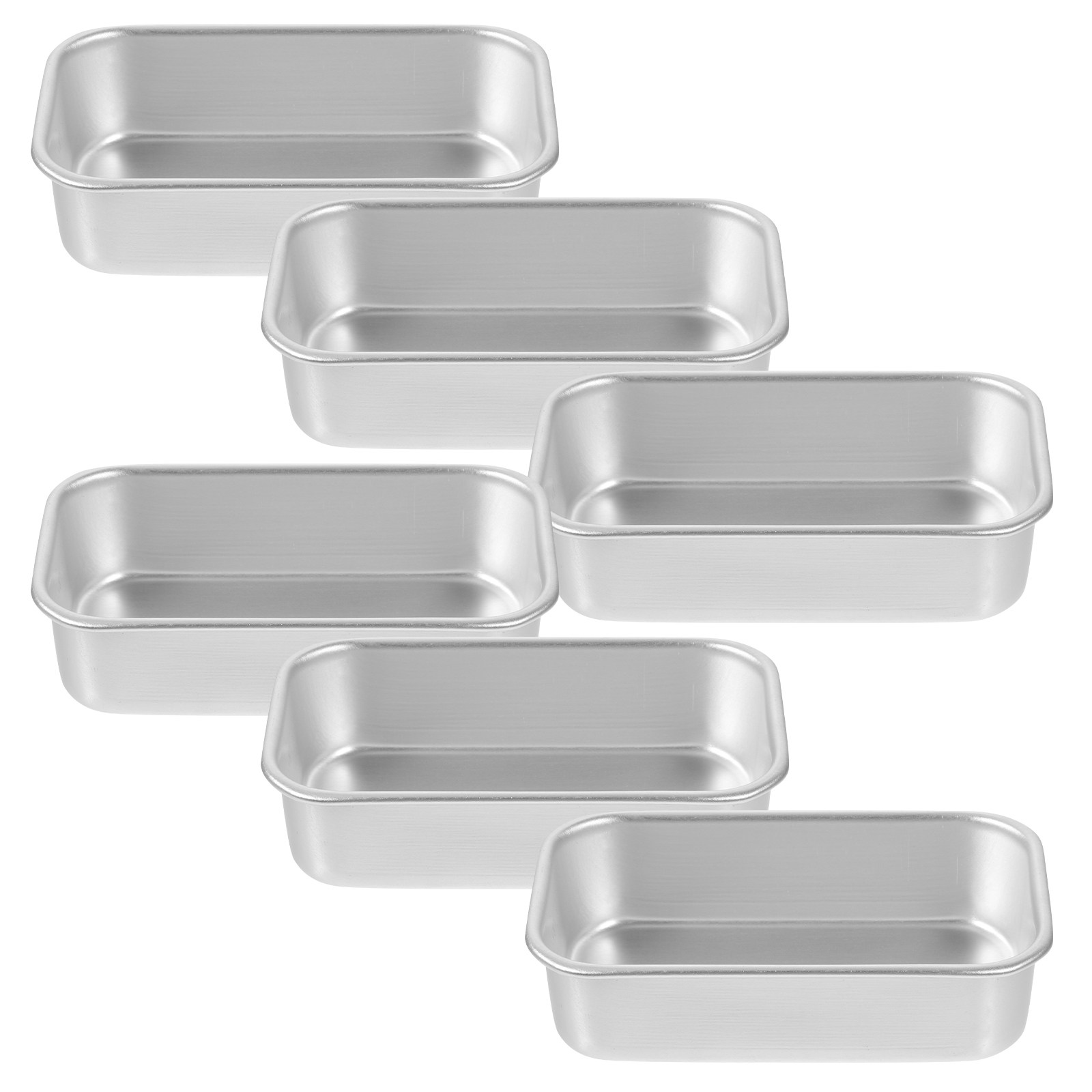 Kitchen Baking Tray - 6pcs Square Cake Mold Tray Non-Stick