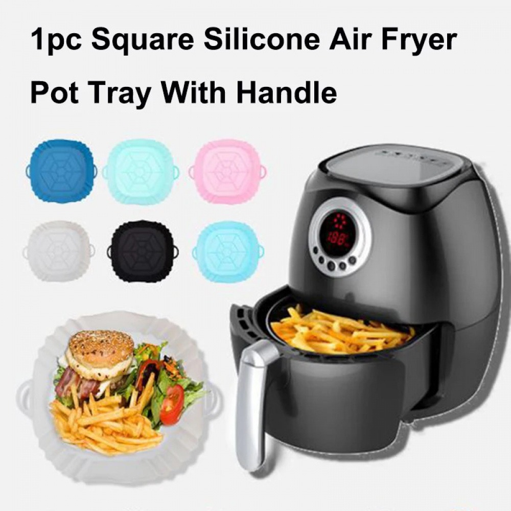Kitchen Baking Tray - 1Pc Silicone Air Fryer Pot Tray