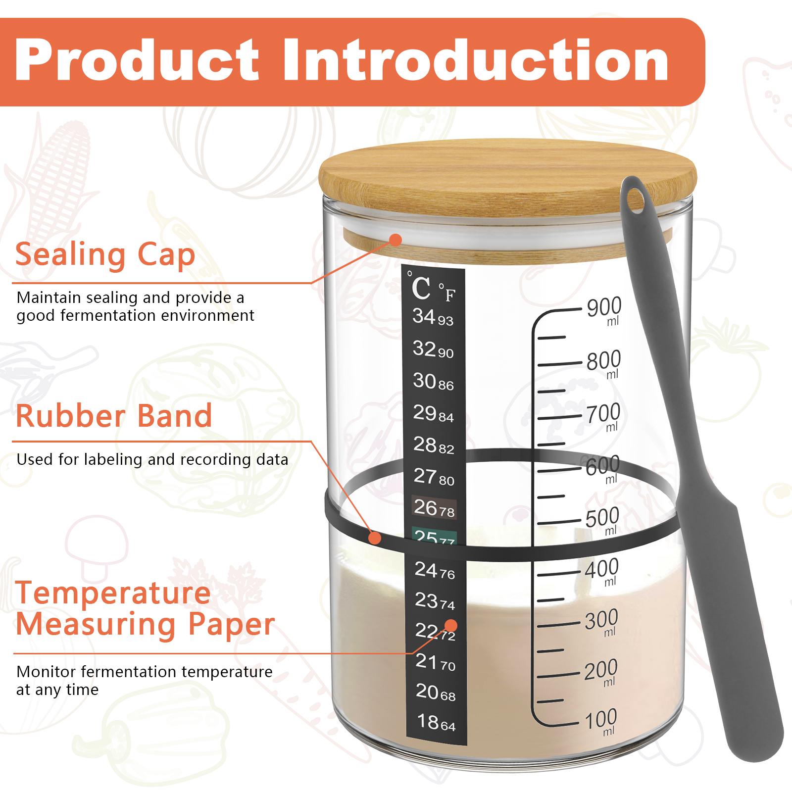Kitchen Baking Soda - Sourdough Starter Jar Kit Sourdough Starter