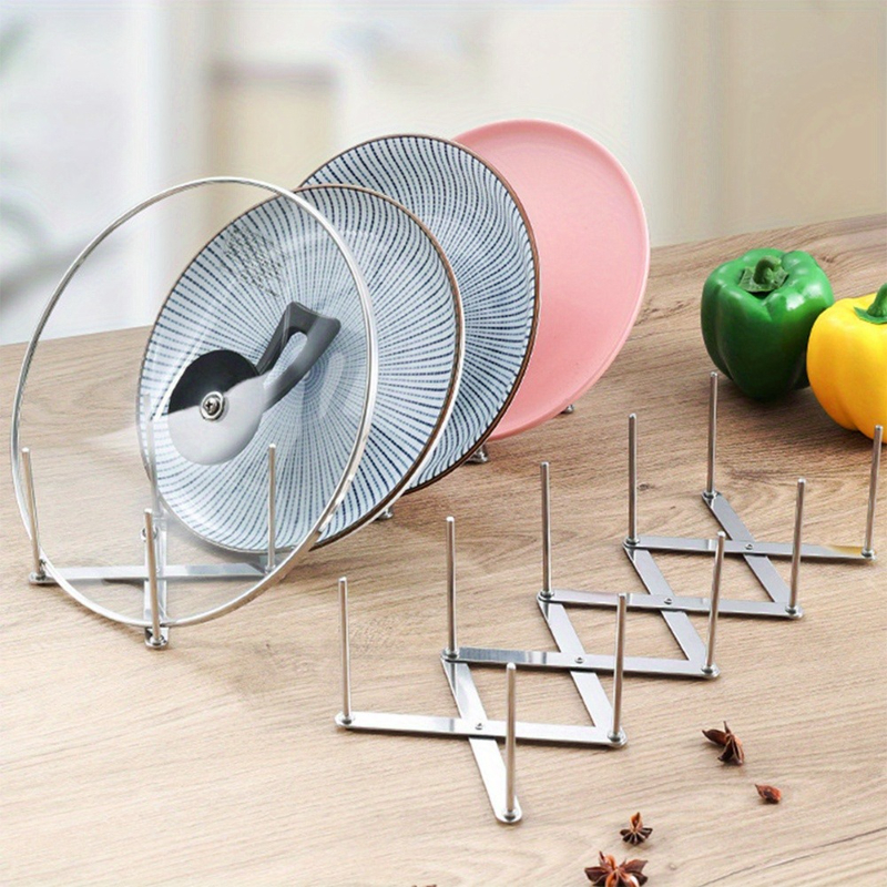 Kitchen Baking Pan Organizer - Pot Lid Rack Pan Lid Organizer