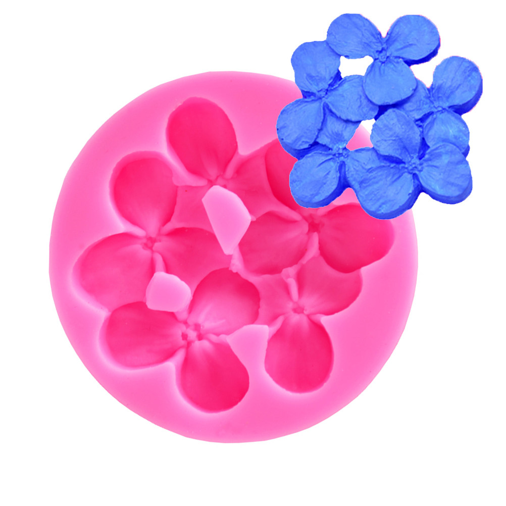Silicone Cake Mold - Hydrangea Silicone Fondant Mold Pink Premium