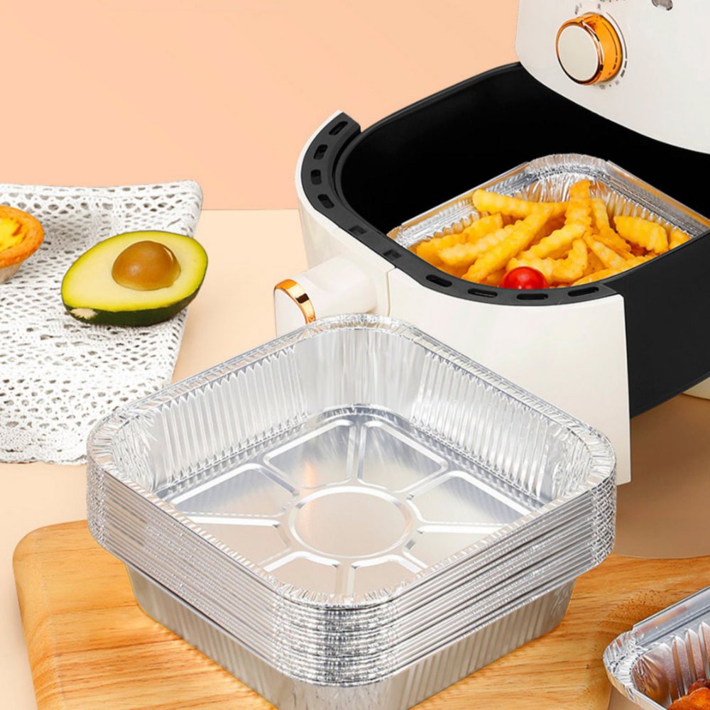 Kitchen Baking Tray - 20CM Air Fryer Aluminum Foil Pan