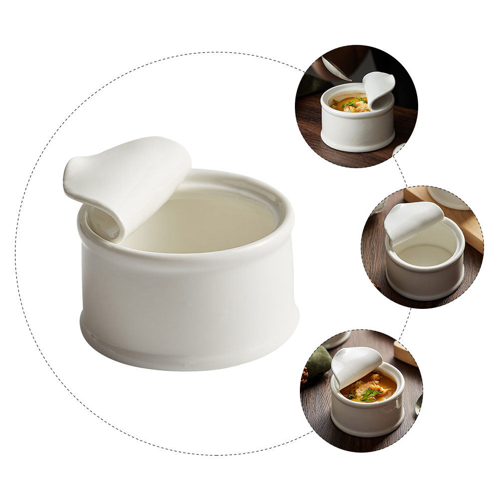 Kitchen Baking Soda - 6pcs Novelty Ceramic Can Ramekins Set,