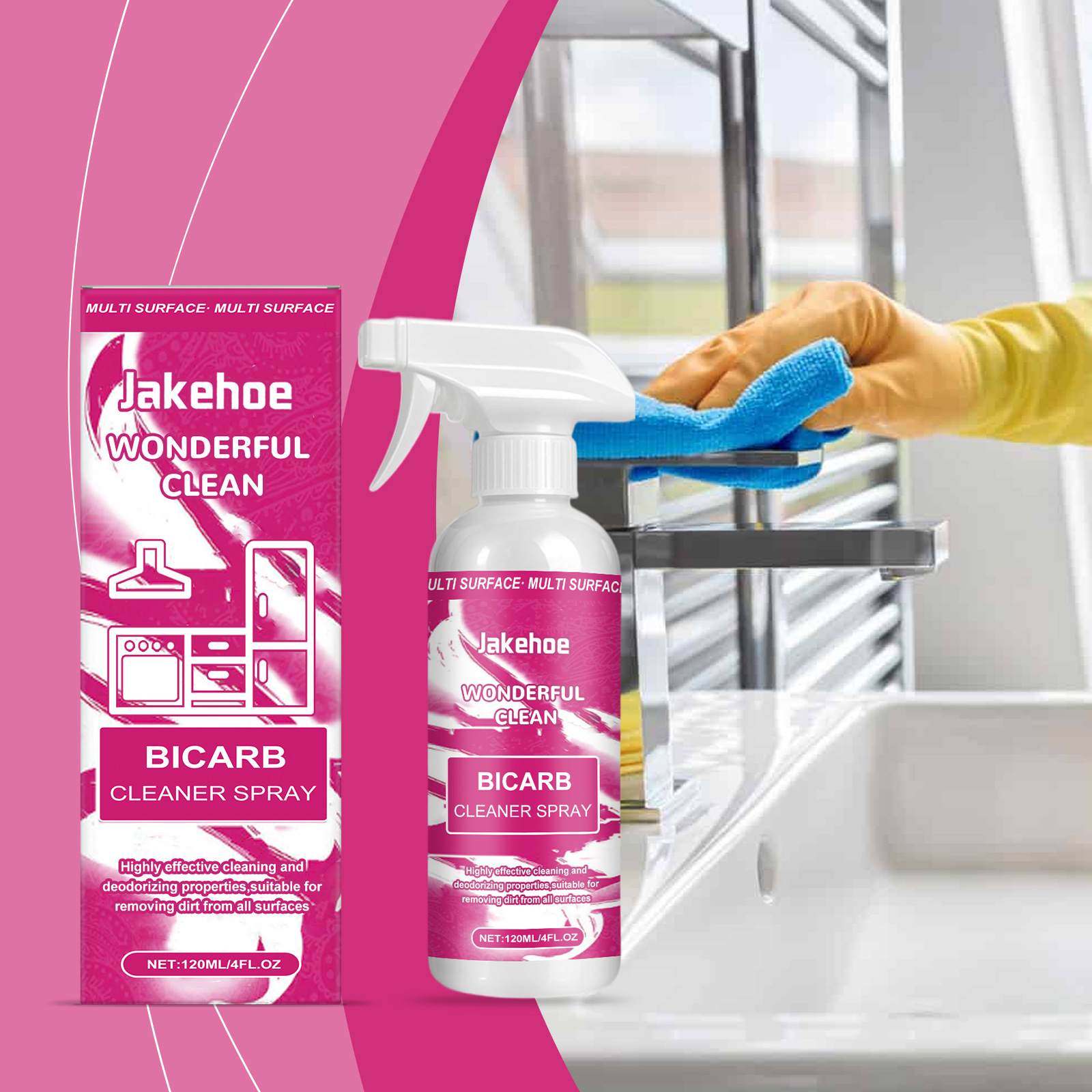 Kitchen Baking Soda - Baking Soda Cleaning Spray,Heavy Duty Kitchen