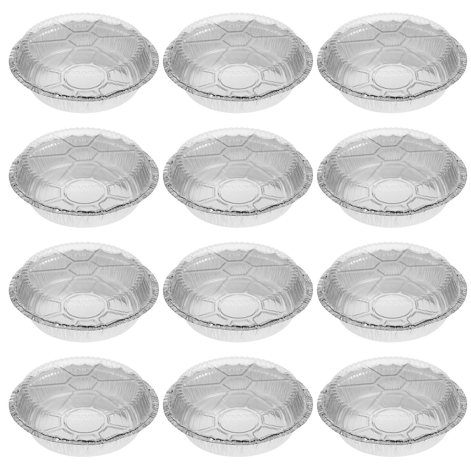 Kitchen Baking Tray - 50Sets Round Aluminum Foil Pans with