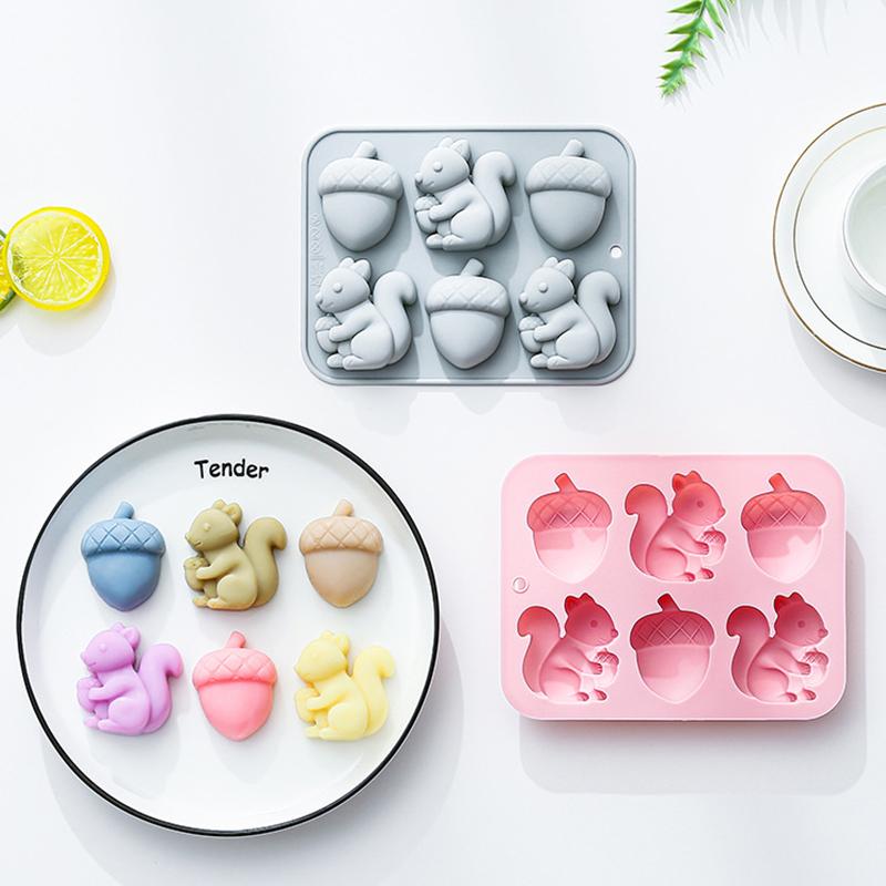 *6-hole Squirrel Oak Cake Sili – Silicone Cake Mold recenzja i cena