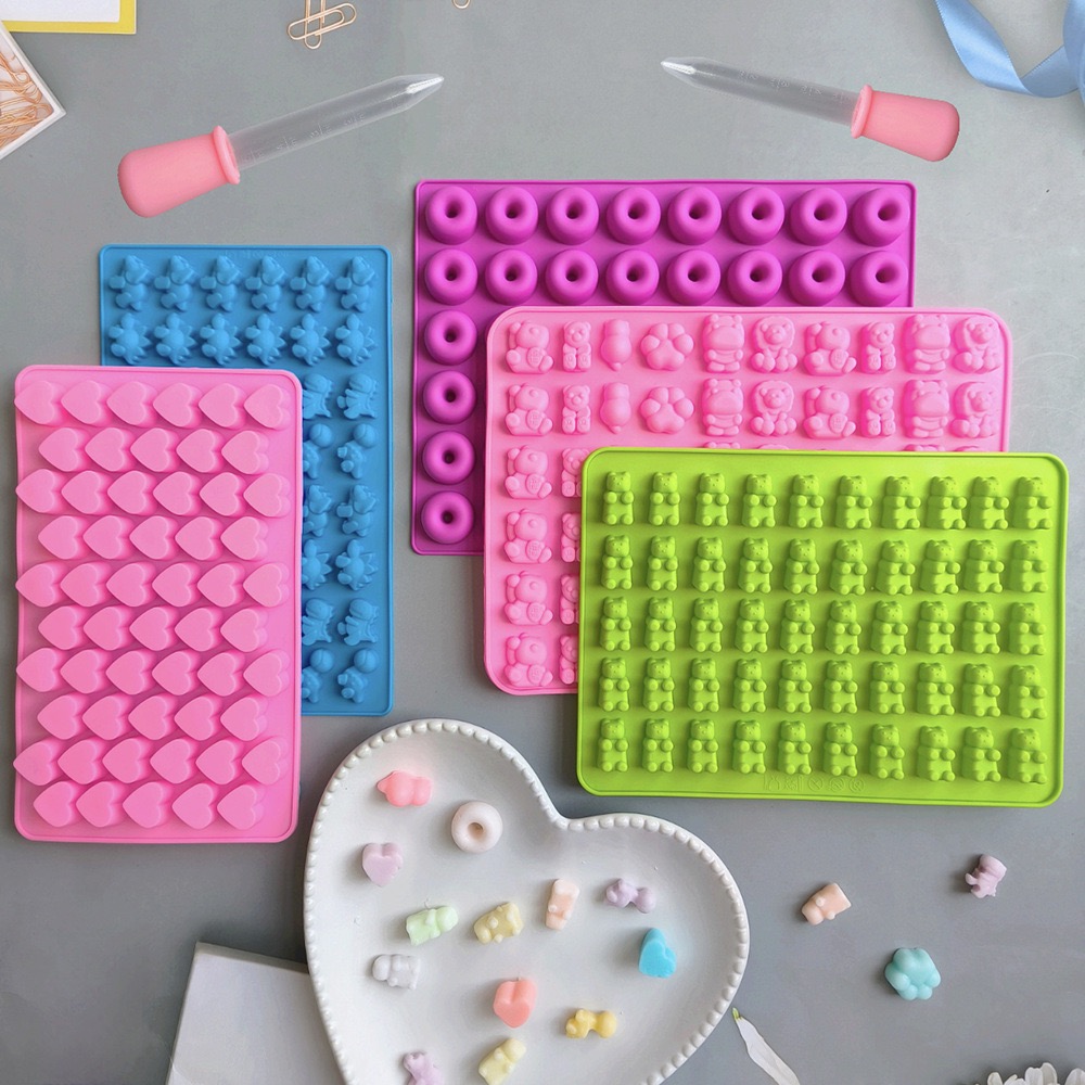 7Pcs Candy Silicone Moulds wit – Kitchen Baking Tray recenzja i cena