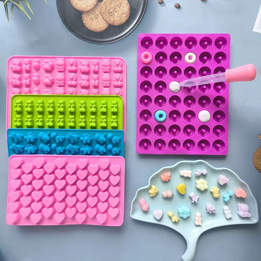 7Pcs Candy Silicone Moulds wit – Kitchen Baking Tray recenzja i cena