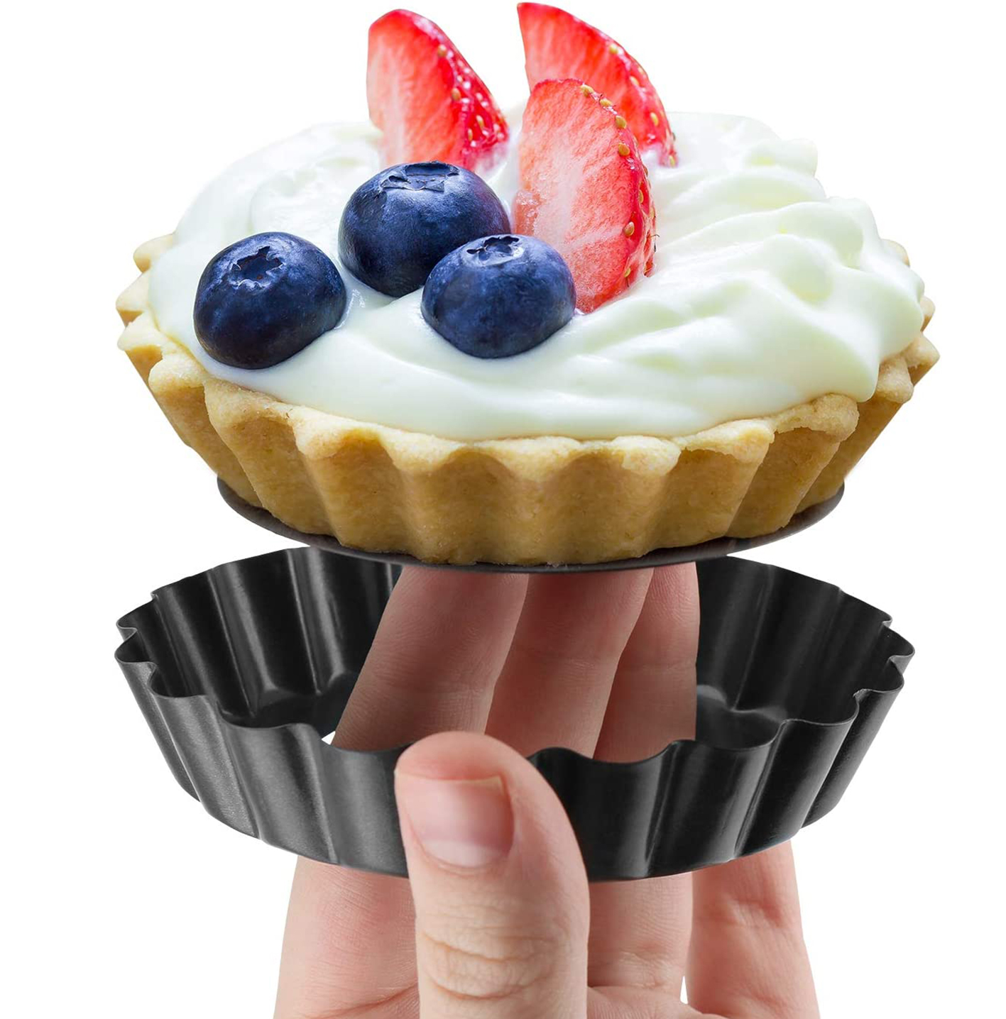6 Pcs Mini Tart Pans 4 Inch wi – Muffin Tin Nonstick recenzja i cena