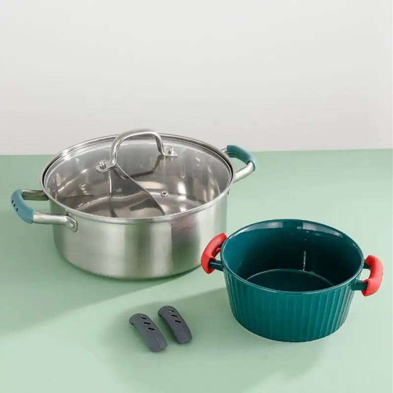 2/8Pcs Silicone Pan Handle Cov – Kitchen Baking Pan Organizer recenzja i cena