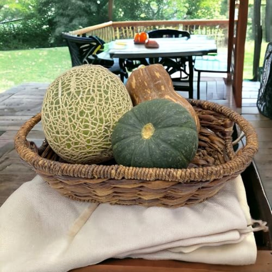 Handwoven Oval Wicker Baskets  – Kitchen Baking Decor recenzja i cena