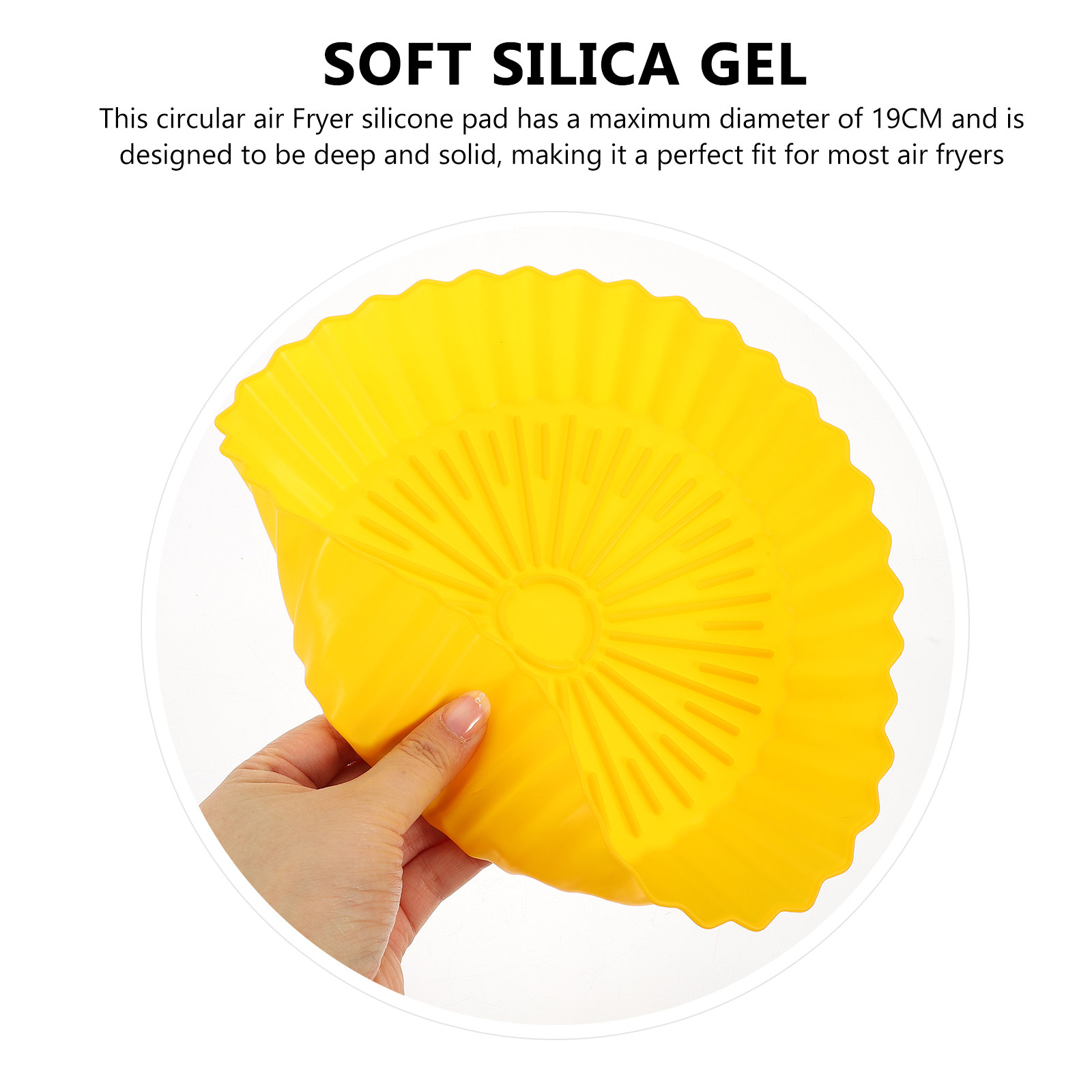 2Pcs Silicone Air Fryer Pot Re – Kitchen Baking Tray recenzja i cena