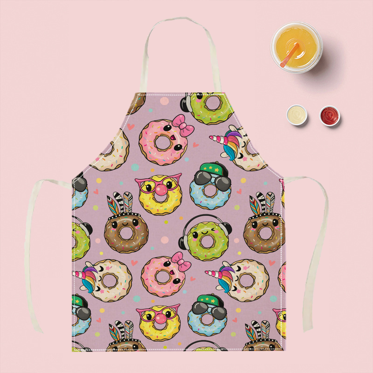 1pc Cute Cartoon Donut Apron F – Kitchen Baking Area Ideas recenzja i cena