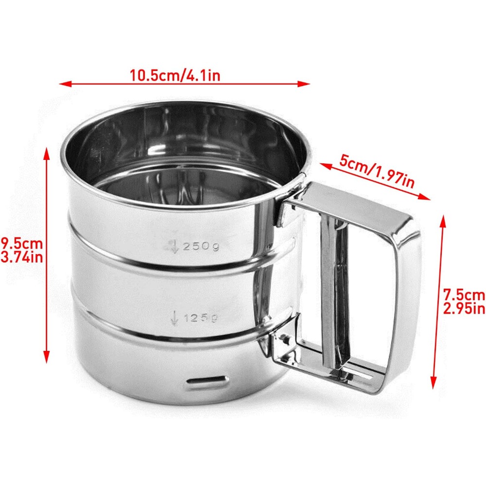 Flour Sieve, Coffee Powder Sie – Baking Powder Kitchen recenzja i cena