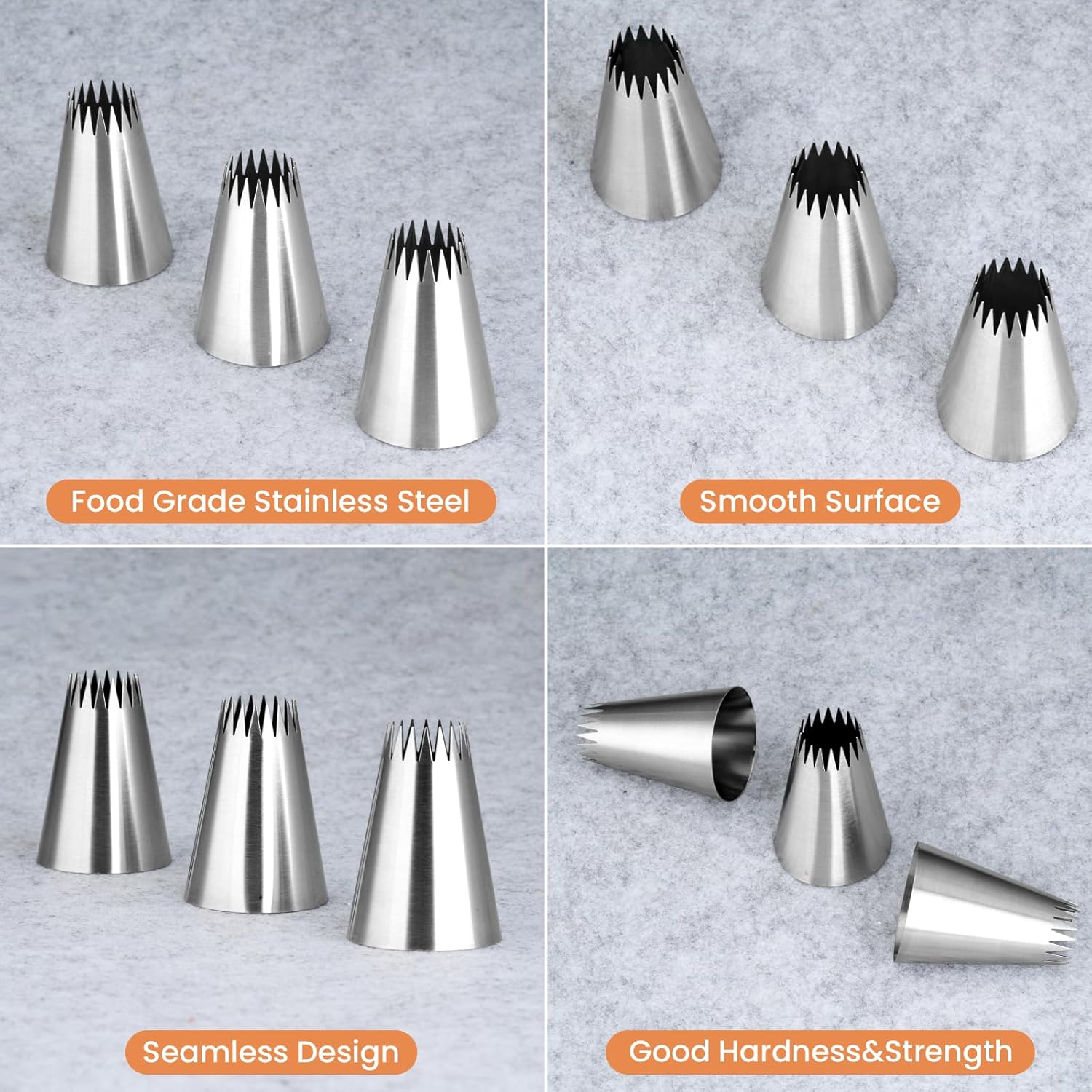 3Pcs Piping Bags and Tips Set, – Kitchen And Baking Equipment recenzja i cena