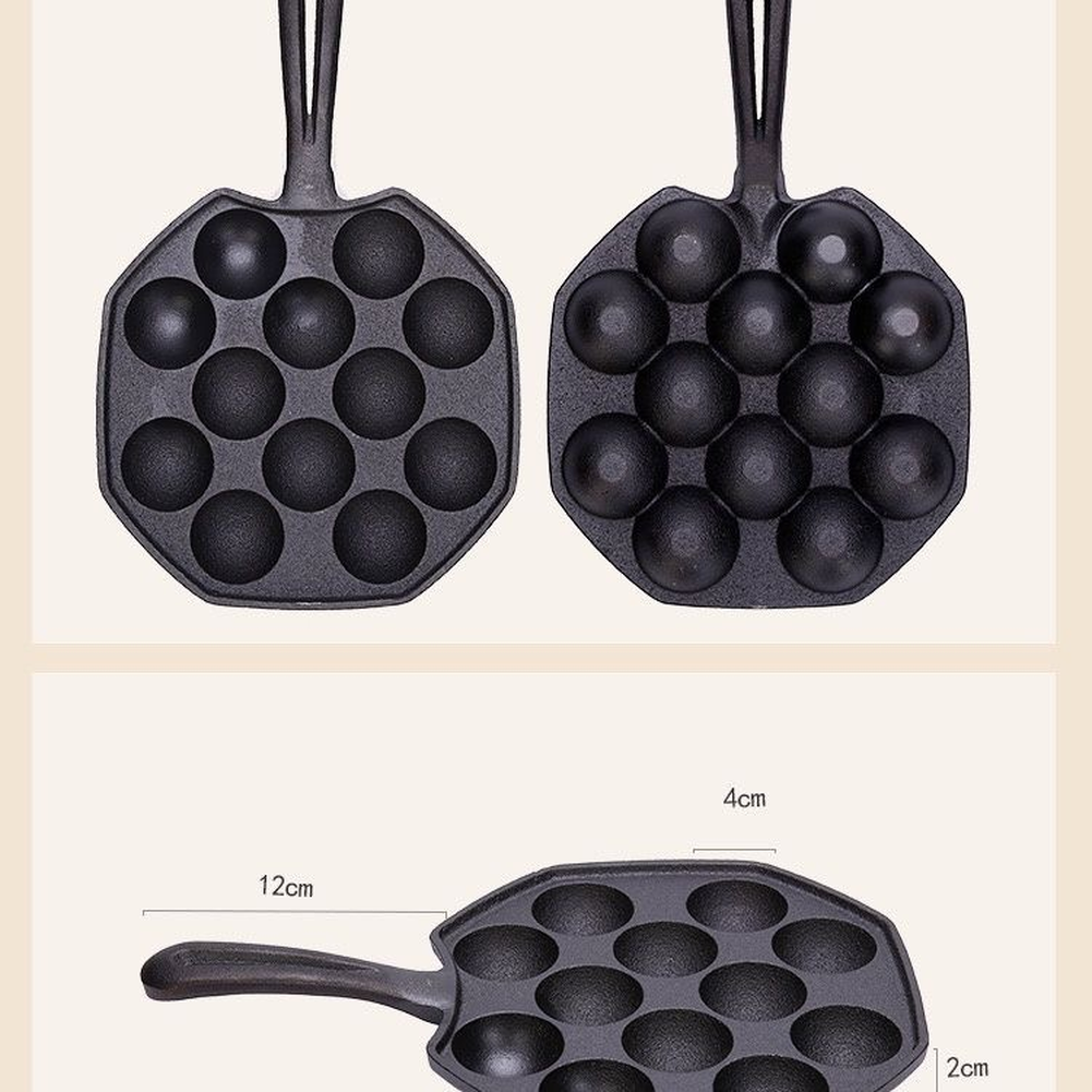 Cast Iron Takoyaki Maker 12 Pi – Baking Kitchen At Home recenzja i cena