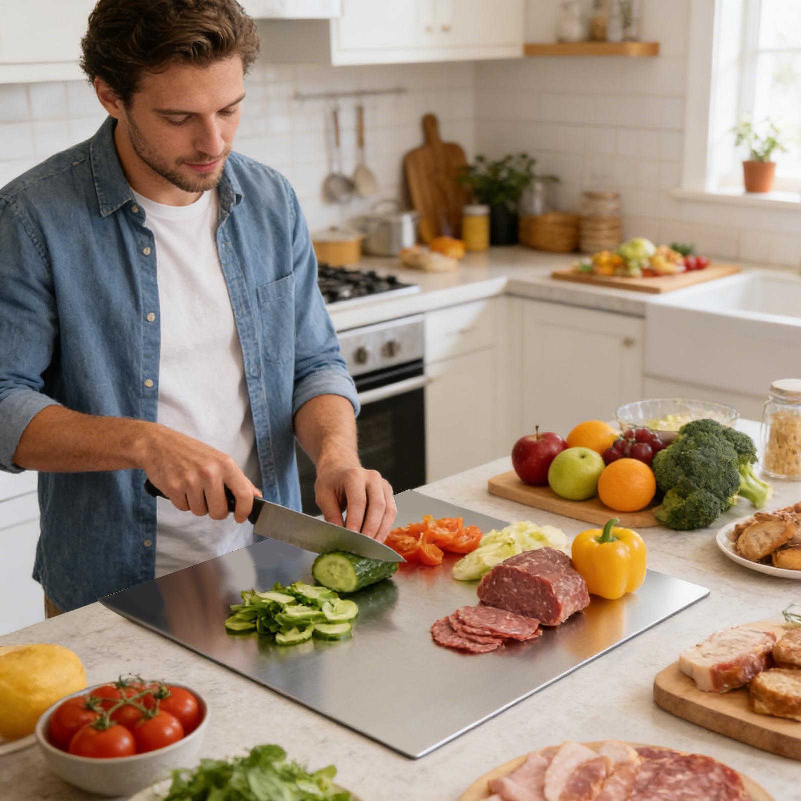 Stainless Steel Cutting Board  – Kitchen Baking Tools recenzja i cena