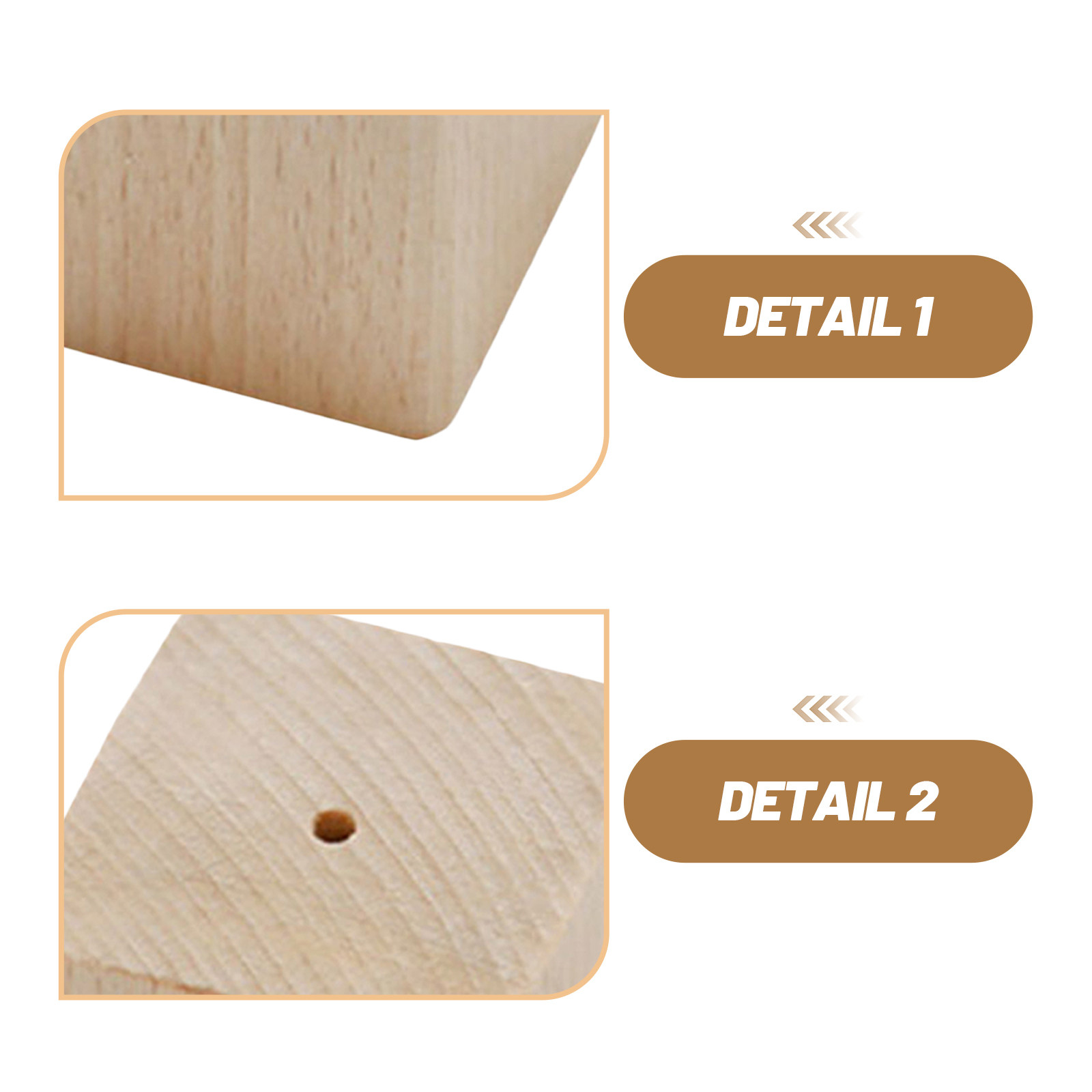 2Pcs Wooden Flower Nail Bases  – Kitchen Baking Tools recenzja i cena