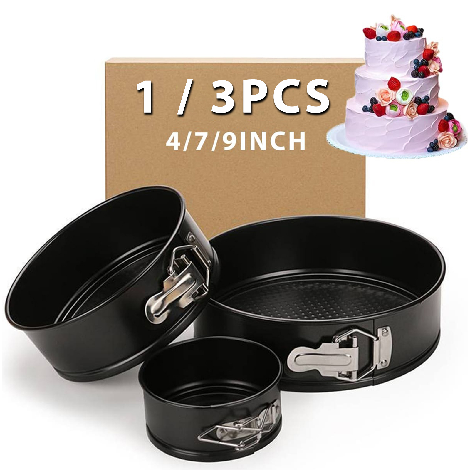 1PC, 3PCS Cake Pan Set, Round  – Kitchen And Baking Equipment recenzja i cena