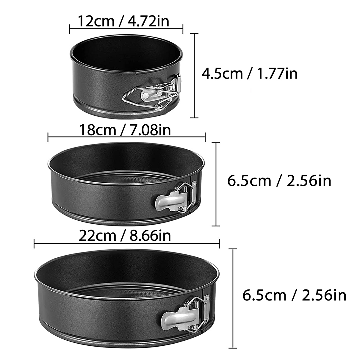 1PC, 3PCS Cake Pan Set, Round  – Kitchen And Baking Equipment recenzja i cena