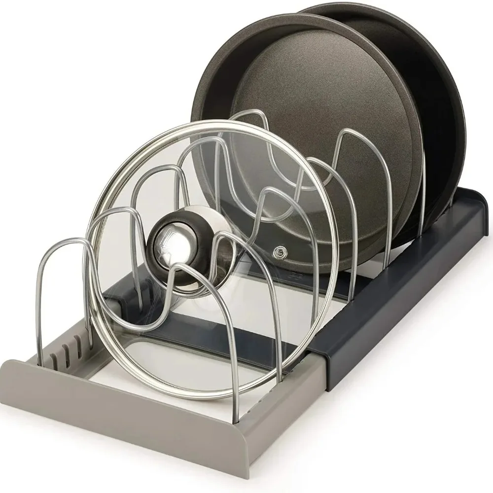 7-grid Telescopic Pot Rack,Pan – Kitchen Baking Pan Organizer recenzja i cena