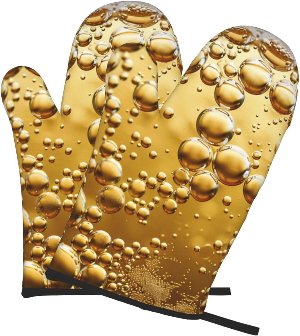 Beer Bubble Printed Oven Mitts – Kitchen Baking Area Ideas recenzja i cena