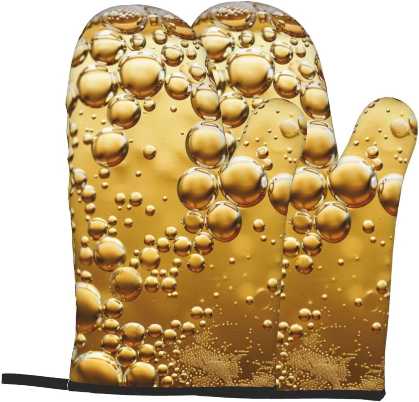 Beer Bubble Printed Oven Mitts – Kitchen Baking Area Ideas recenzja i cena