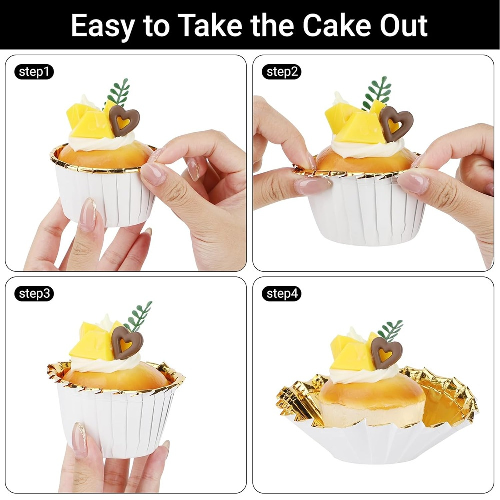 50 pcs Muffins Cup Paper Cupca – Kitchen Baking Tools recenzja i cena