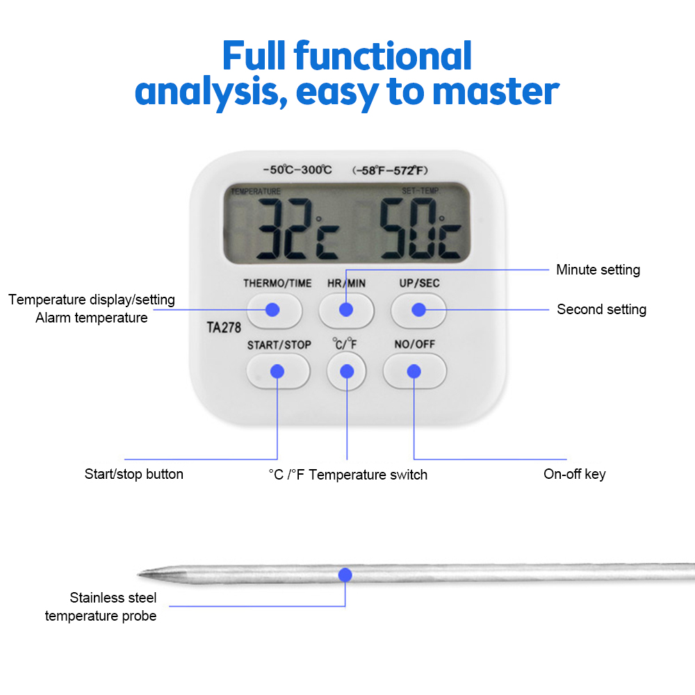 TA278 Digital Kitchen Thermome – Kitchen With Baking Station recenzja i cena