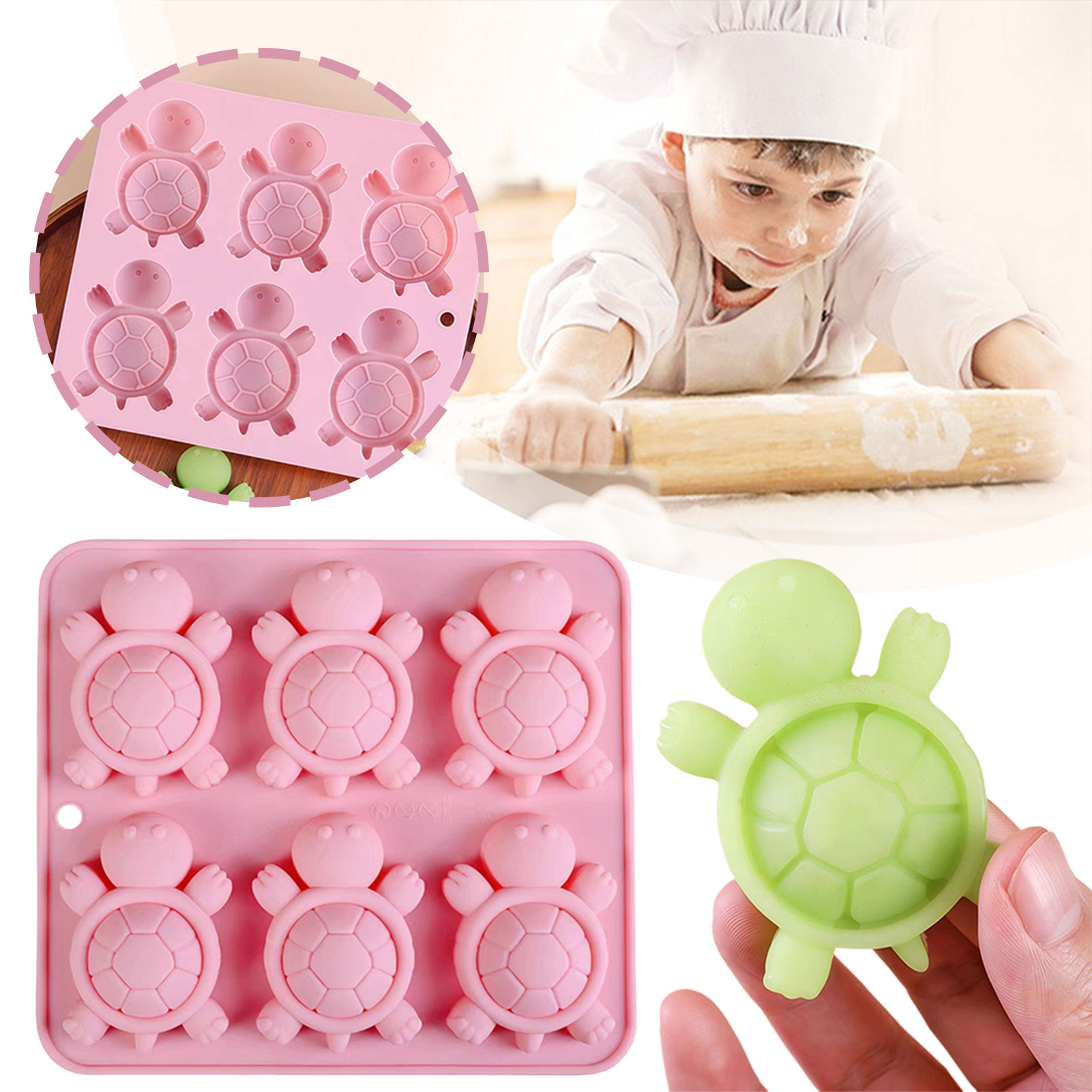 Turtles Ice Tray 3D Tortoises  – Kitchen Baking Tray recenzja i cena