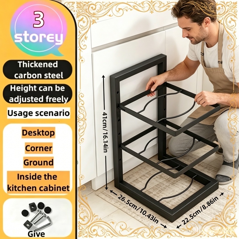 Adjustable Pot Rack Organizer, – Kitchen Baking Pan Organizer recenzja i cena