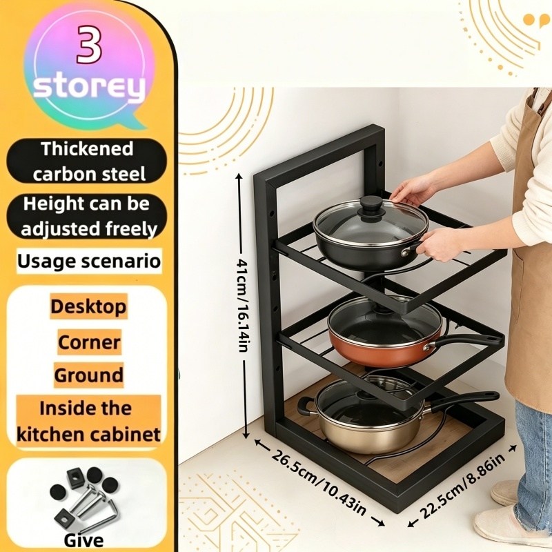 Adjustable Pot Rack Organizer, – Kitchen Baking Pan Organizer recenzja i cena