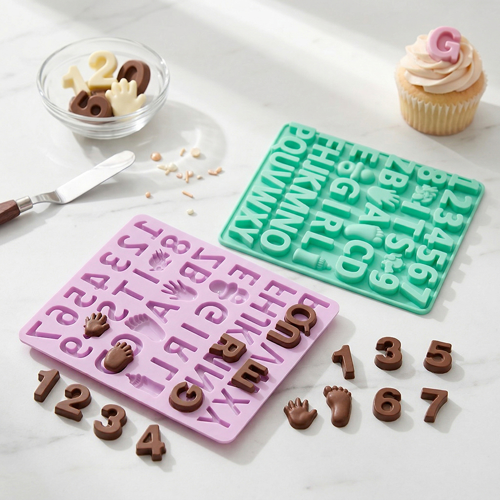 3pcs Digital letter shape choc – Silicone Cake Mold recenzja i cena