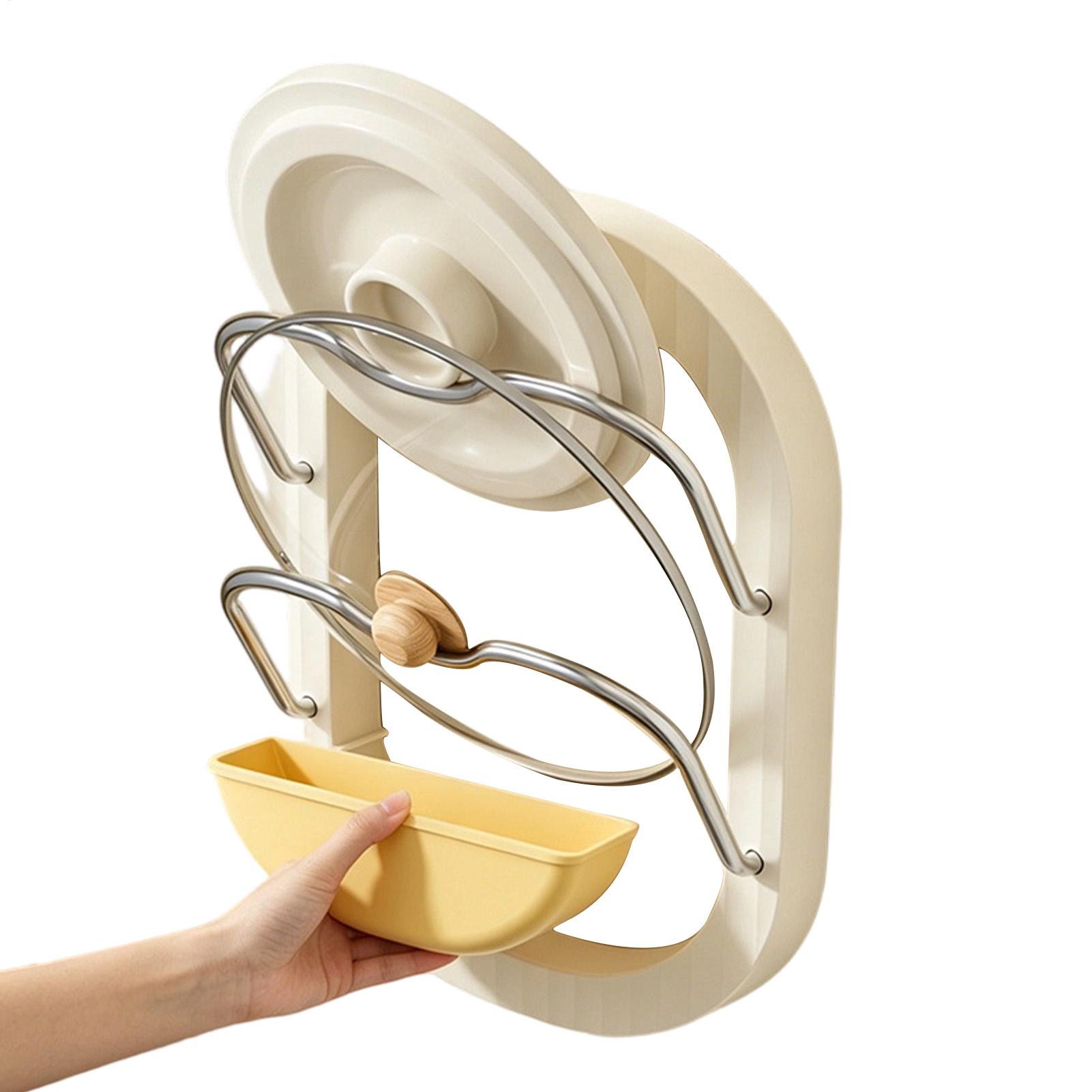 Pot Lid Rack 2-Tier Wall Mount – Kitchen Baking Pantry recenzja i cena