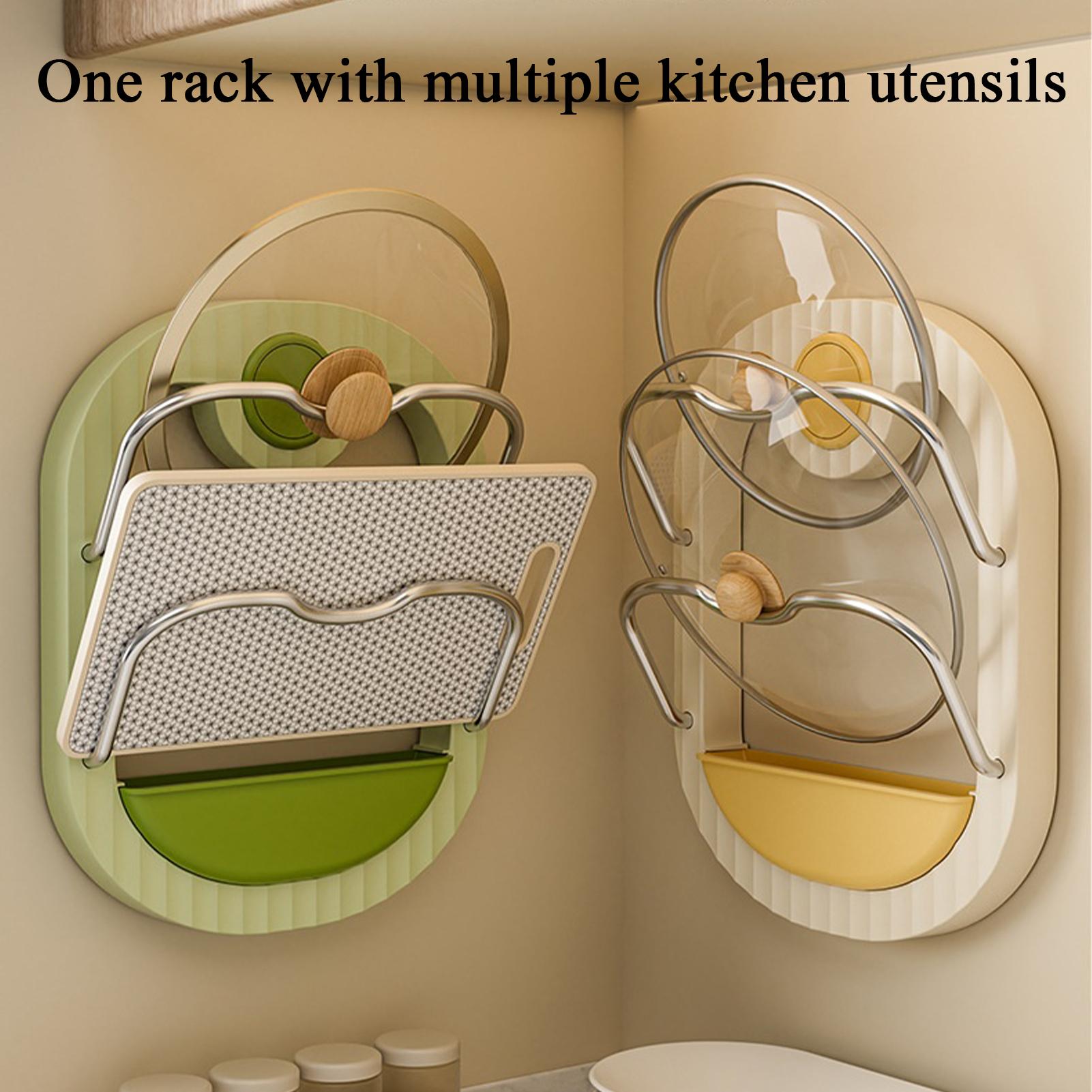 Pot Lid Rack 2-Tier Wall Mount – Kitchen Baking Pantry recenzja i cena