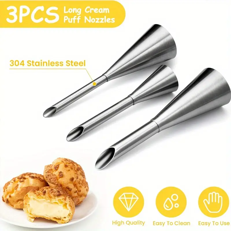 3pcs Cream Icing Piping Nozzle – Kitchen And Baking Equipment recenzja i cena