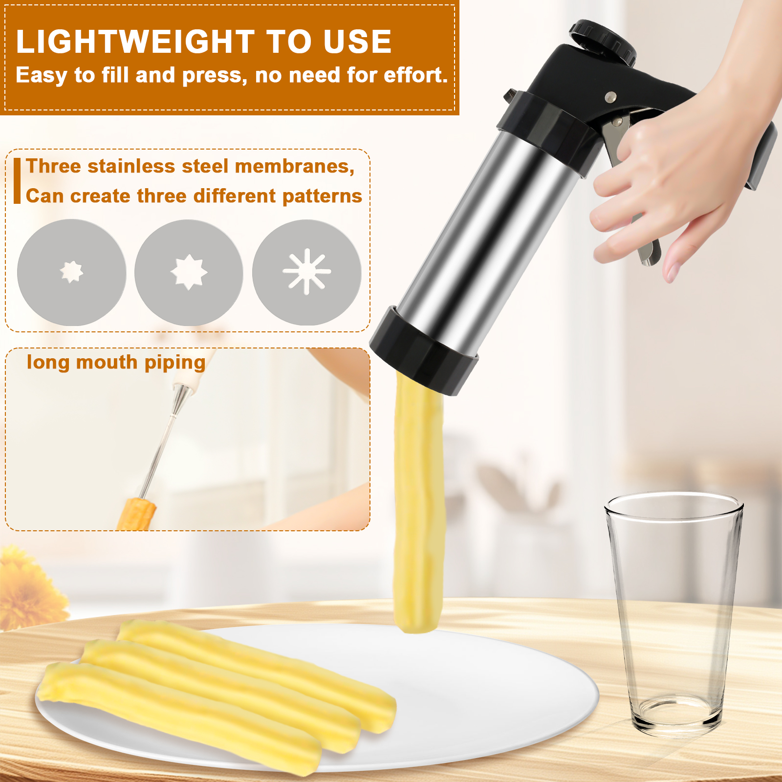 Churrera Churro Maker Machine  – Kitchen Baking Decor recenzja i cena