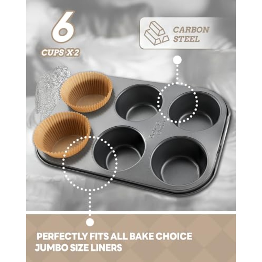 2 Pack Jumbo Muffin Pan for Ba – Muffin Tin Nonstick recenzja i cena