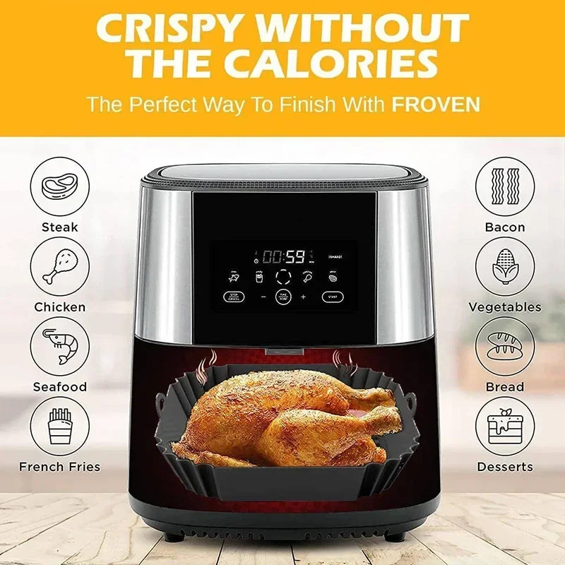 1PC Silicone Air Fryer Basket, – Kitchen And Baking Equipment recenzja i cena