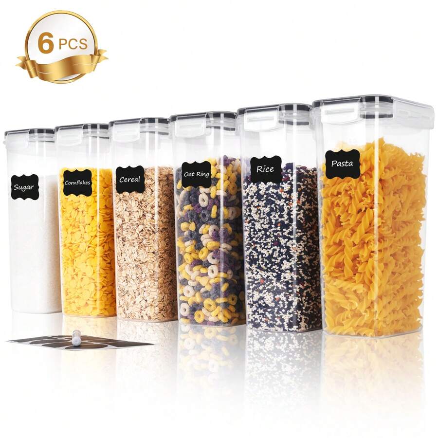 3/6pcs Large Food Storage Cont – Kitchen Baking Pantry recenzja i cena