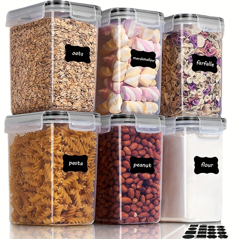 6Pcs Airtight Food Storage Con – Kitchen Baking Pantry recenzja i cena