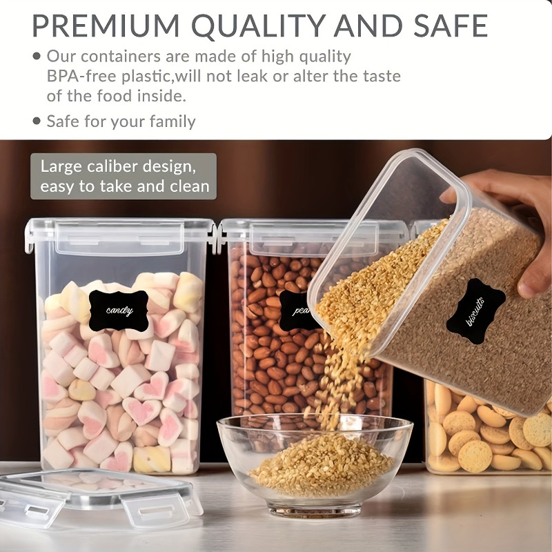 6Pcs Airtight Food Storage Con – Kitchen Baking Pantry recenzja i cena