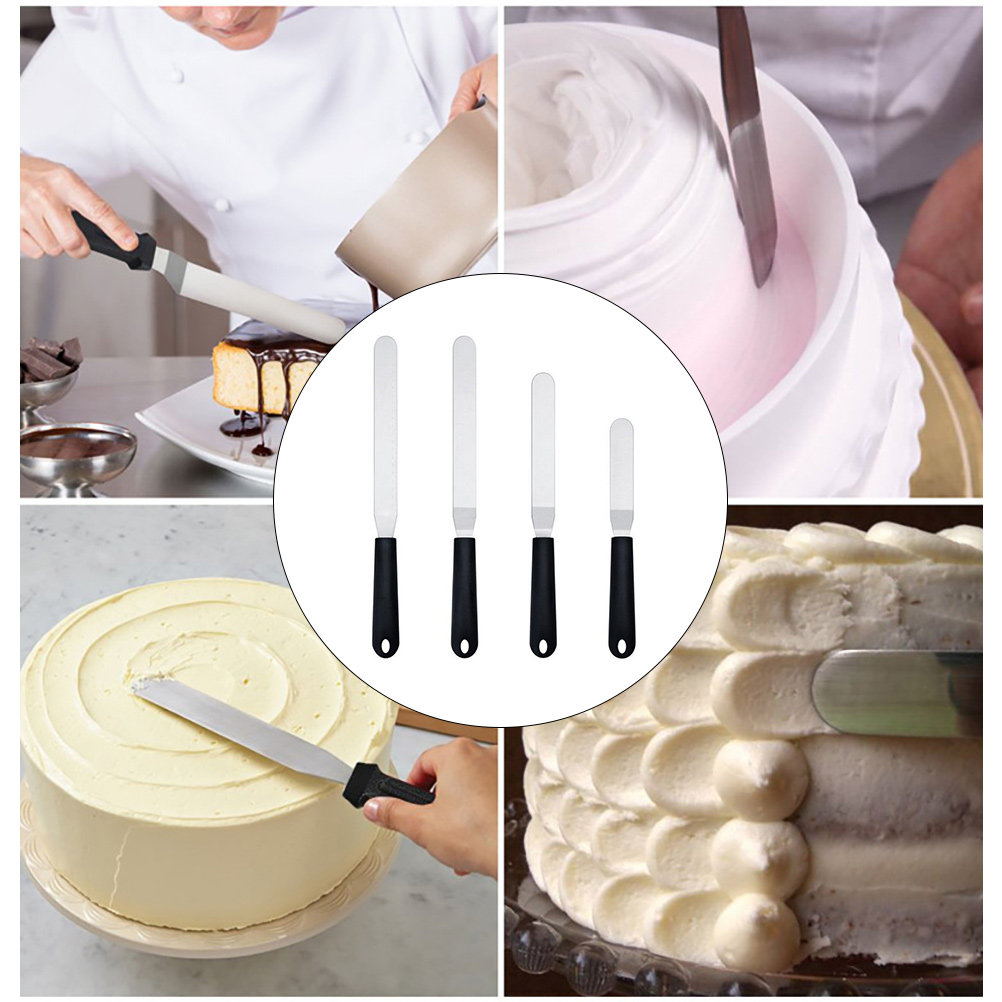 4Pcs Icing Spatula Set Plastic – Kitchen Baking Decor recenzja i cena