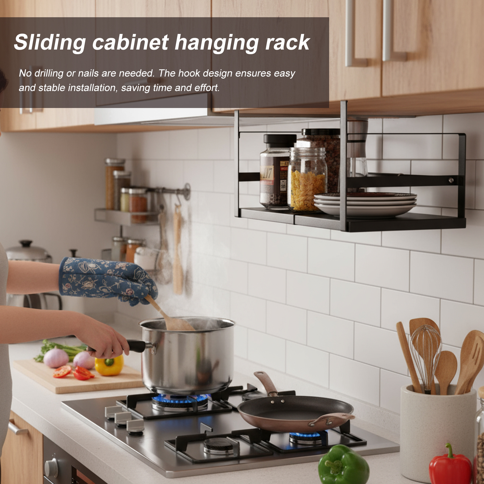 Expandable Cabinet Organizer S – Kitchen Baking Pantry recenzja i cena