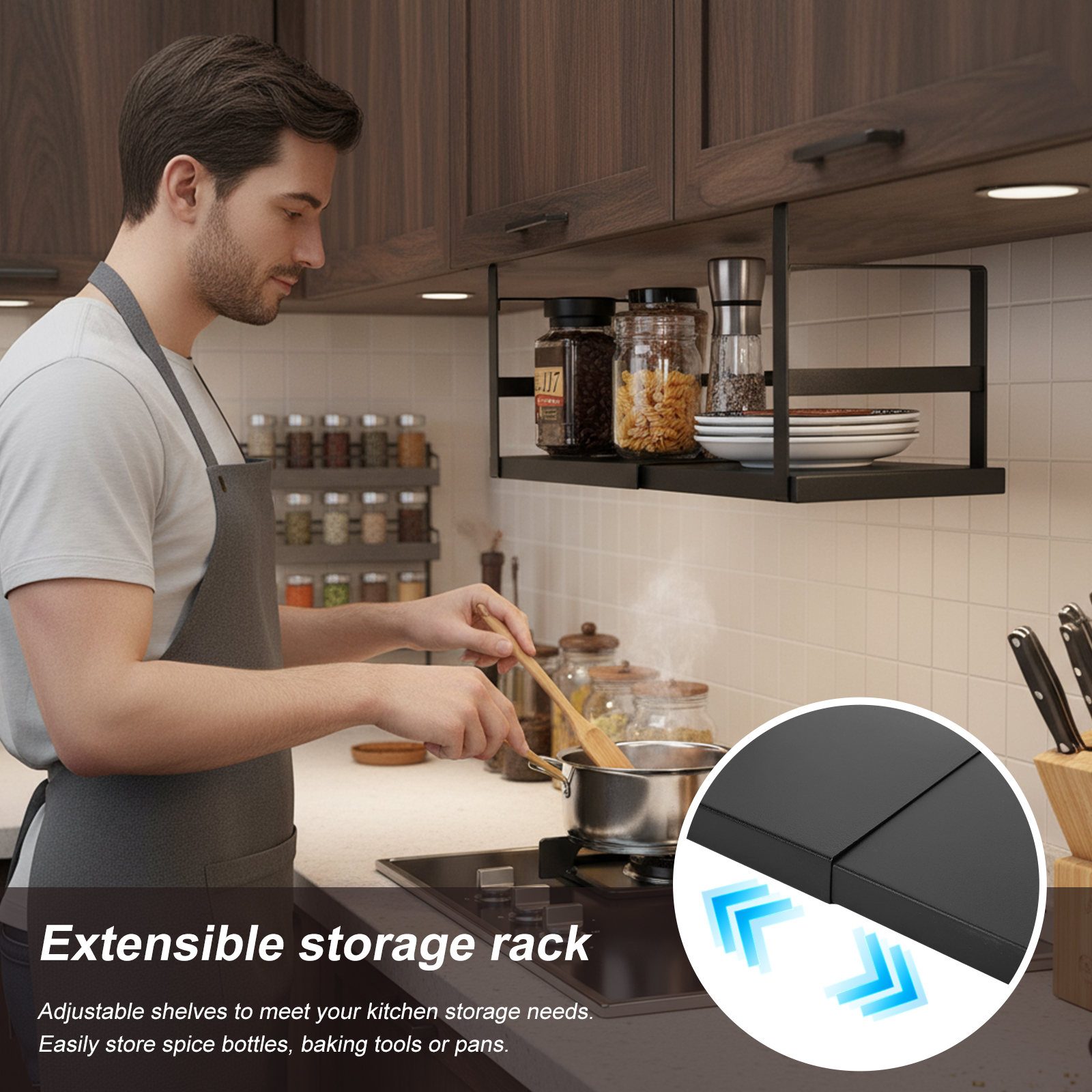 Expandable Cabinet Organizer S – Kitchen Baking Pantry recenzja i cena