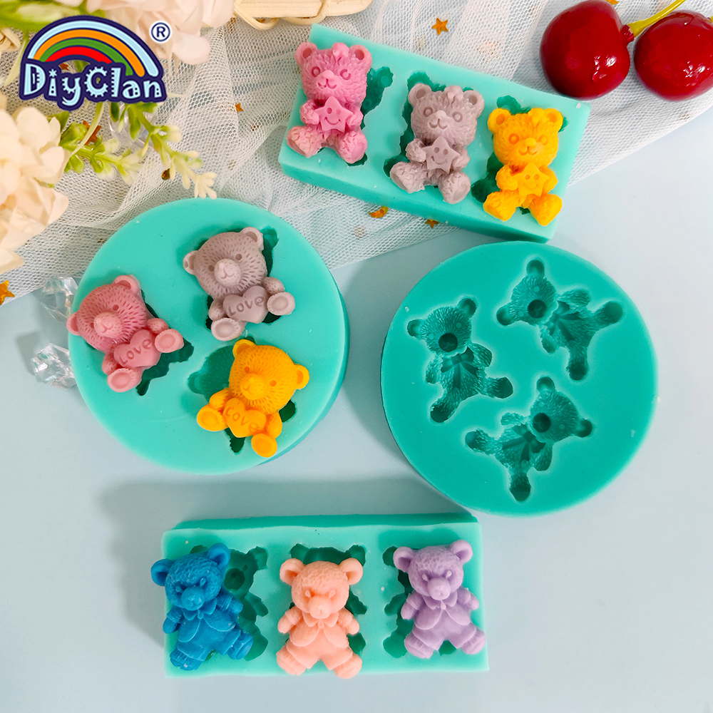 Cute Mini Bear Silicone Mold F – Kitchen Baking Decor recenzja i cena