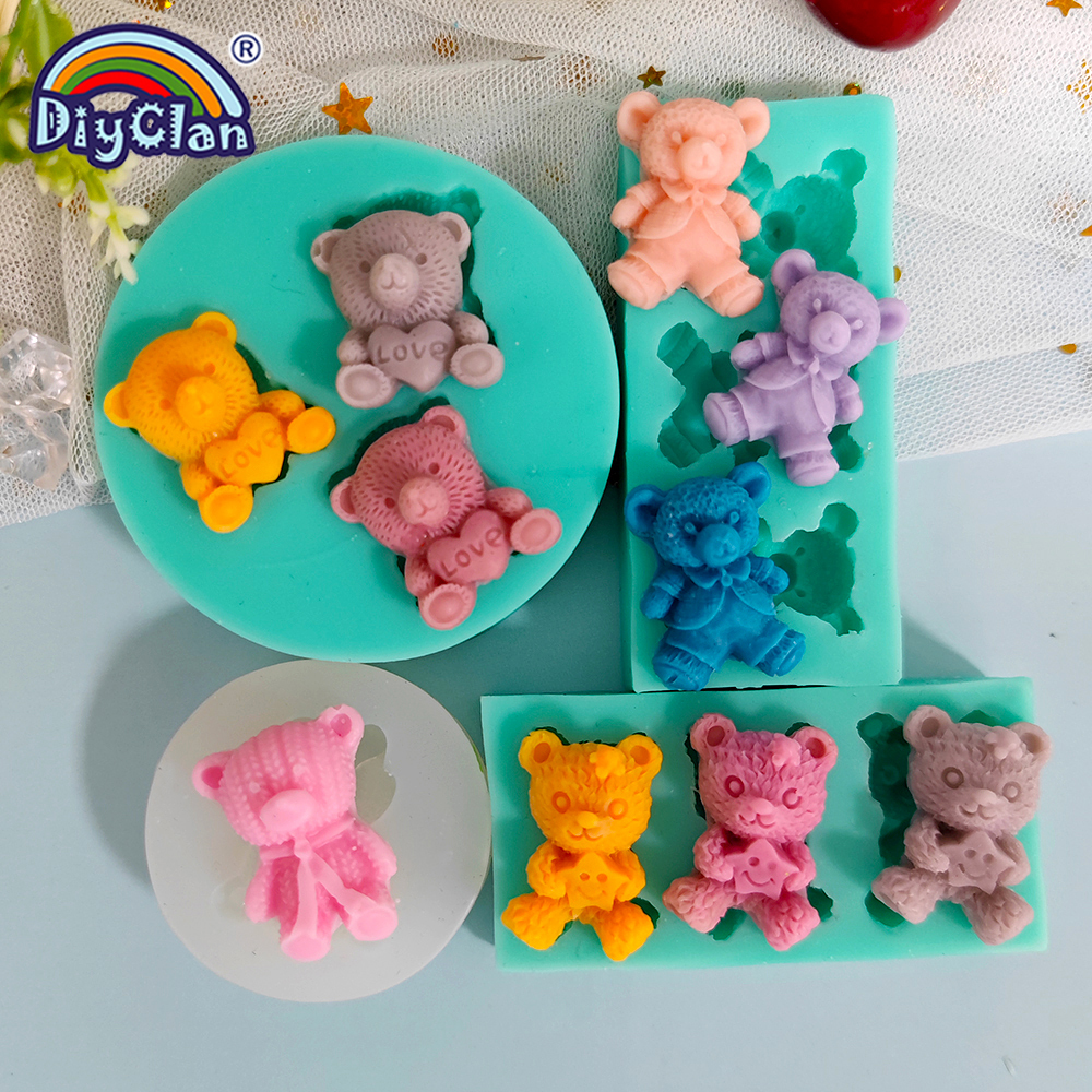 Cute Mini Bear Silicone Mold F – Kitchen Baking Decor recenzja i cena
