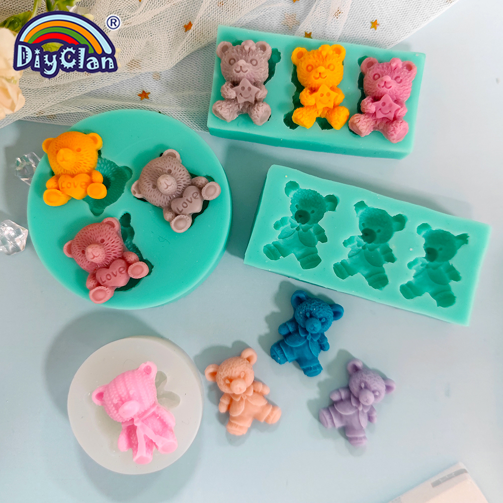 Cute Mini Bear Silicone Mold F – Kitchen Baking Decor recenzja i cena