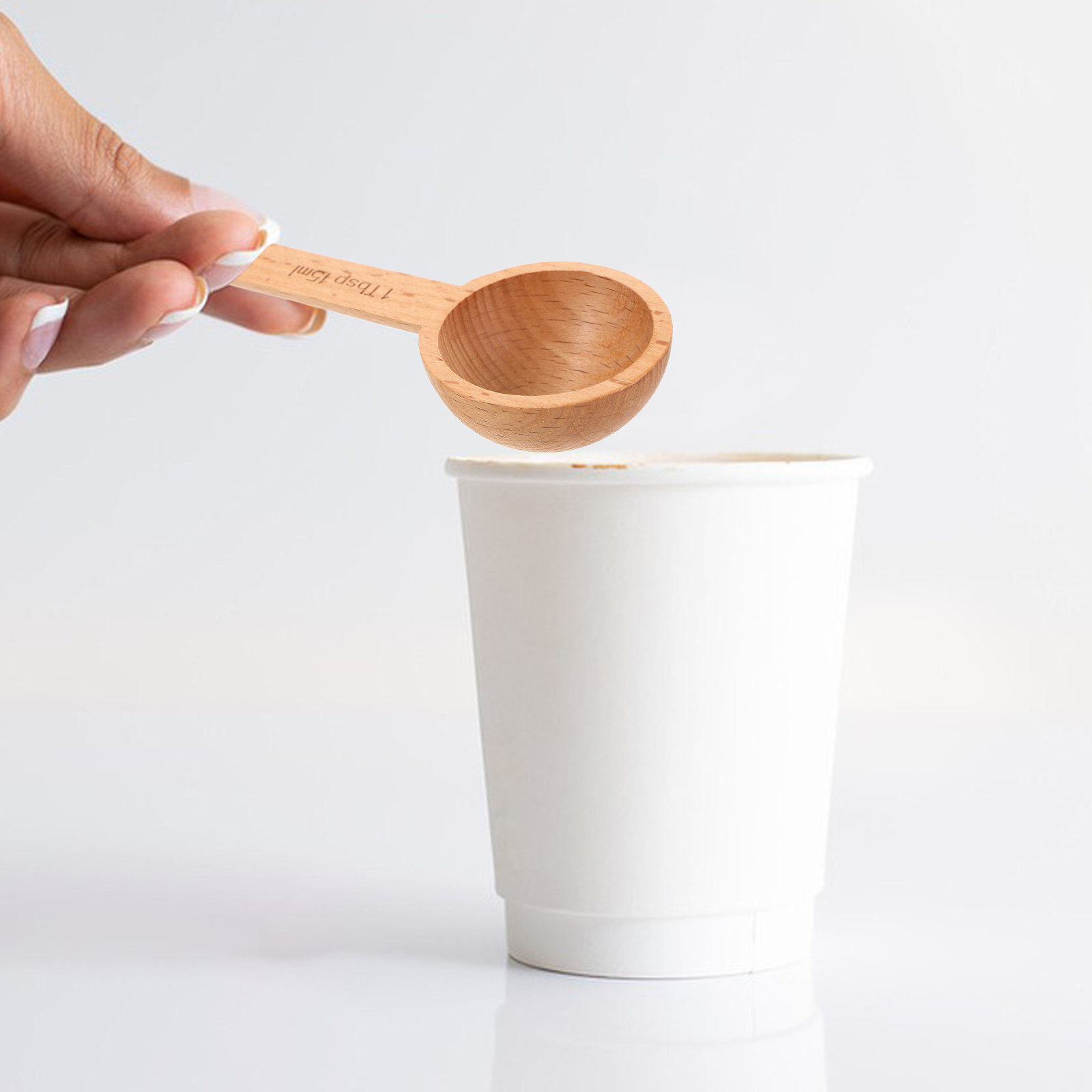 4Pcs Coffee Scoops Wooden Meas – Kitchen Baking Soda recenzja i cena